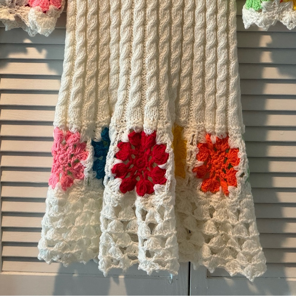 Colorful Crochet Knit Dress - Picture 5 of 8